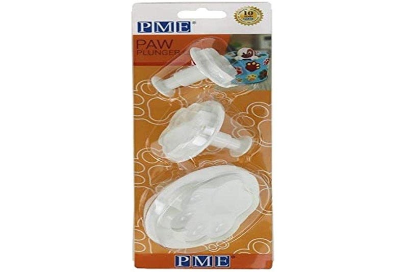 PME Paw Plunger Cutter Set of 3 for Cake Decorating/Fondant